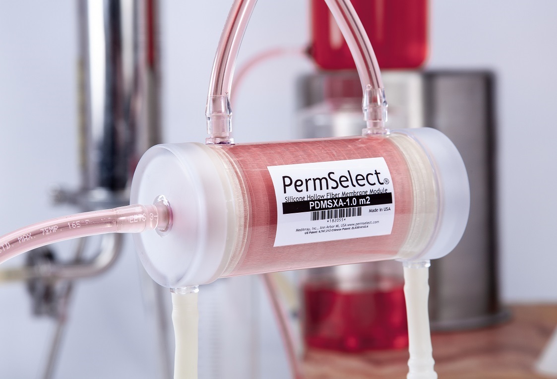 Aeration in Cell Culture Bioreactor with BubbleFree Sparging
